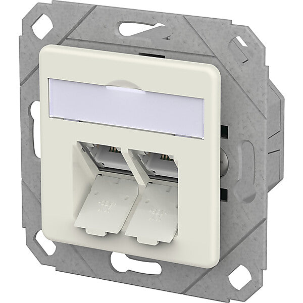 METZ CONNECT RJ45 Anschlussdose IDC reinweiß 130D381102-I